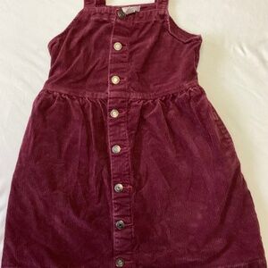 Corduroy maroon dress